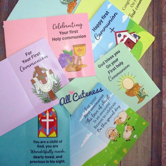 (NWOT) 24 First Communion Cards - Picture 2 of 3